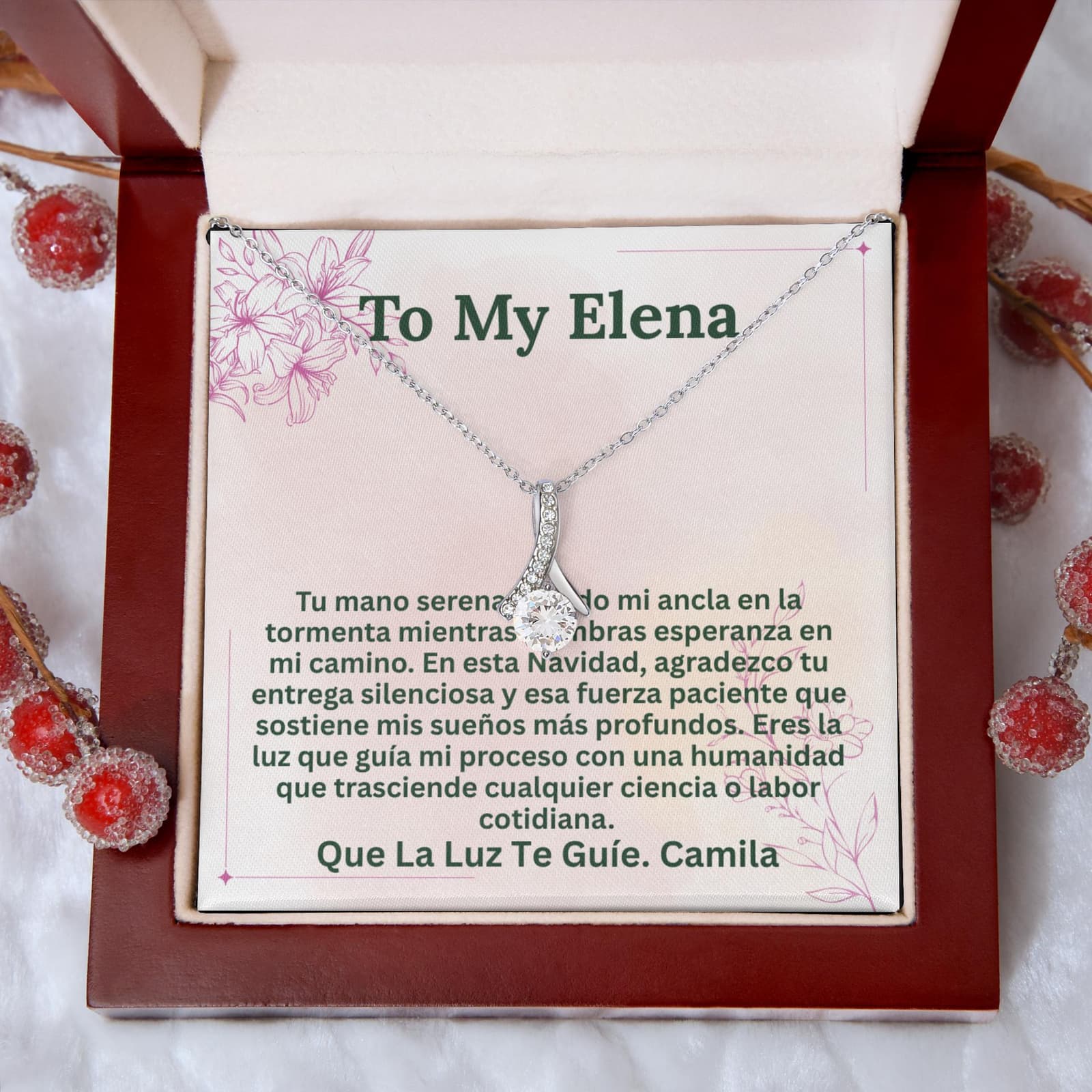 Colgante de agradecimiento para enfermera de FIV