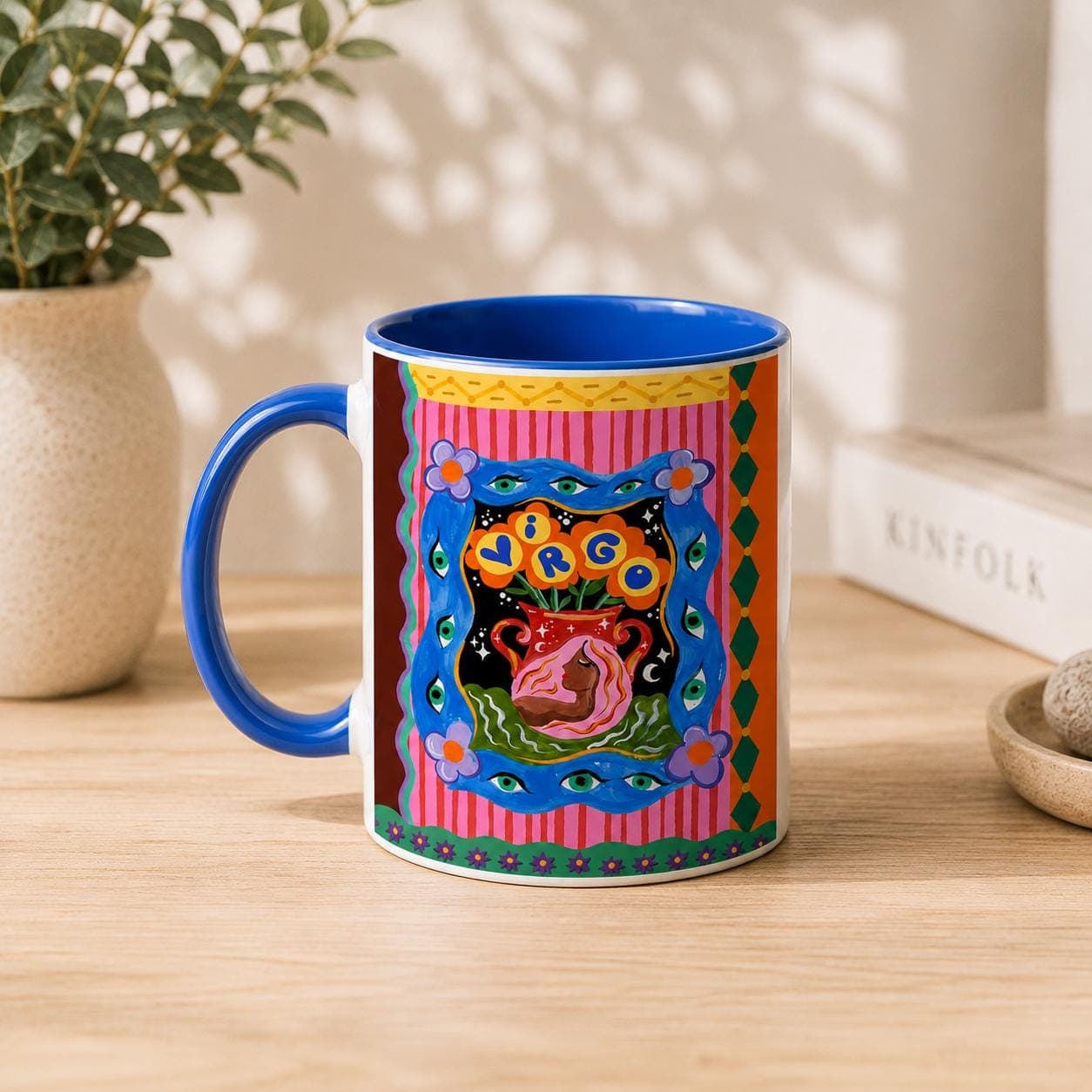 Taza de porcelana con diseño del signo Virgo, foto 2