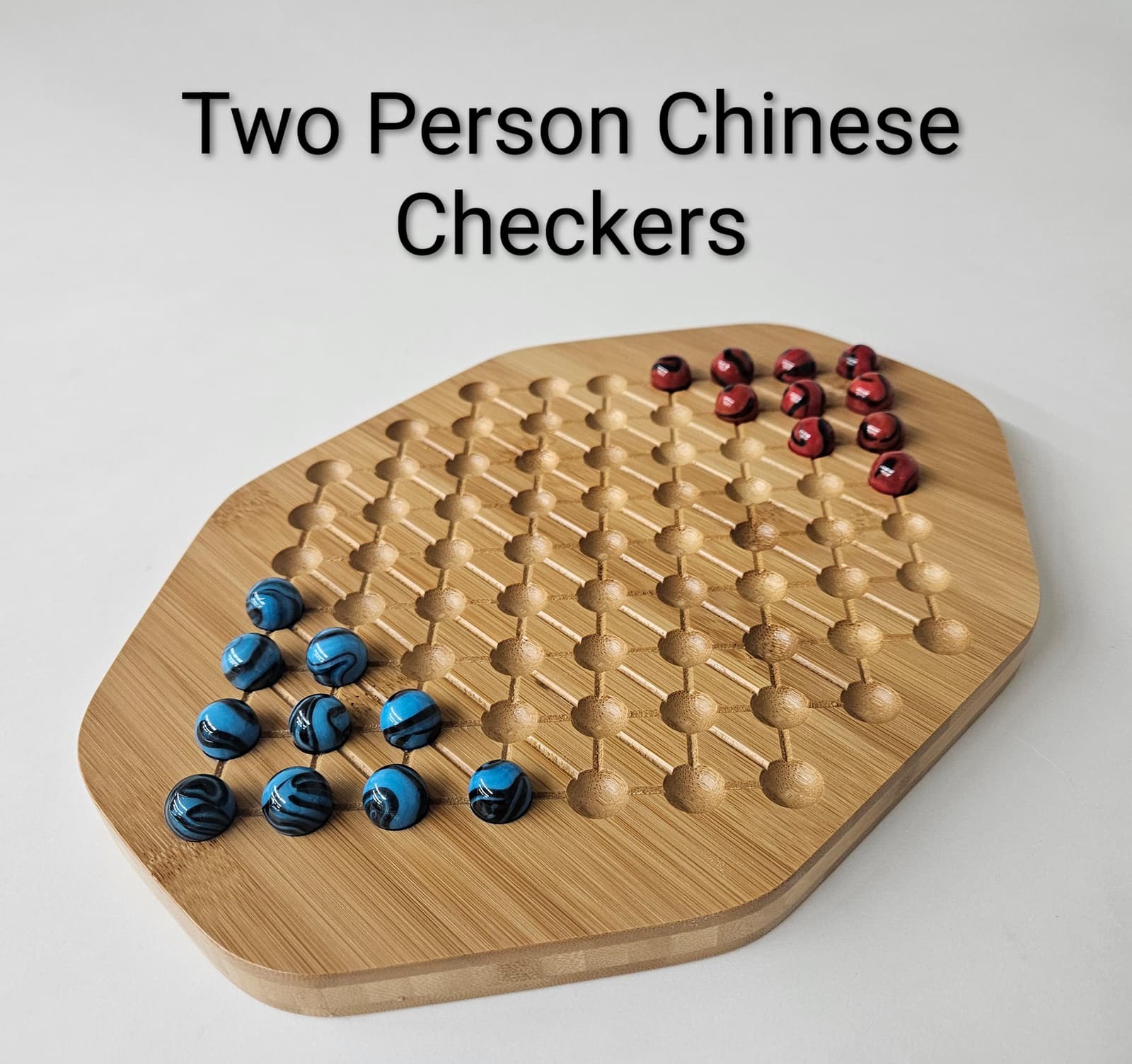 Tablero de juegos de madera reversible, foto 4
