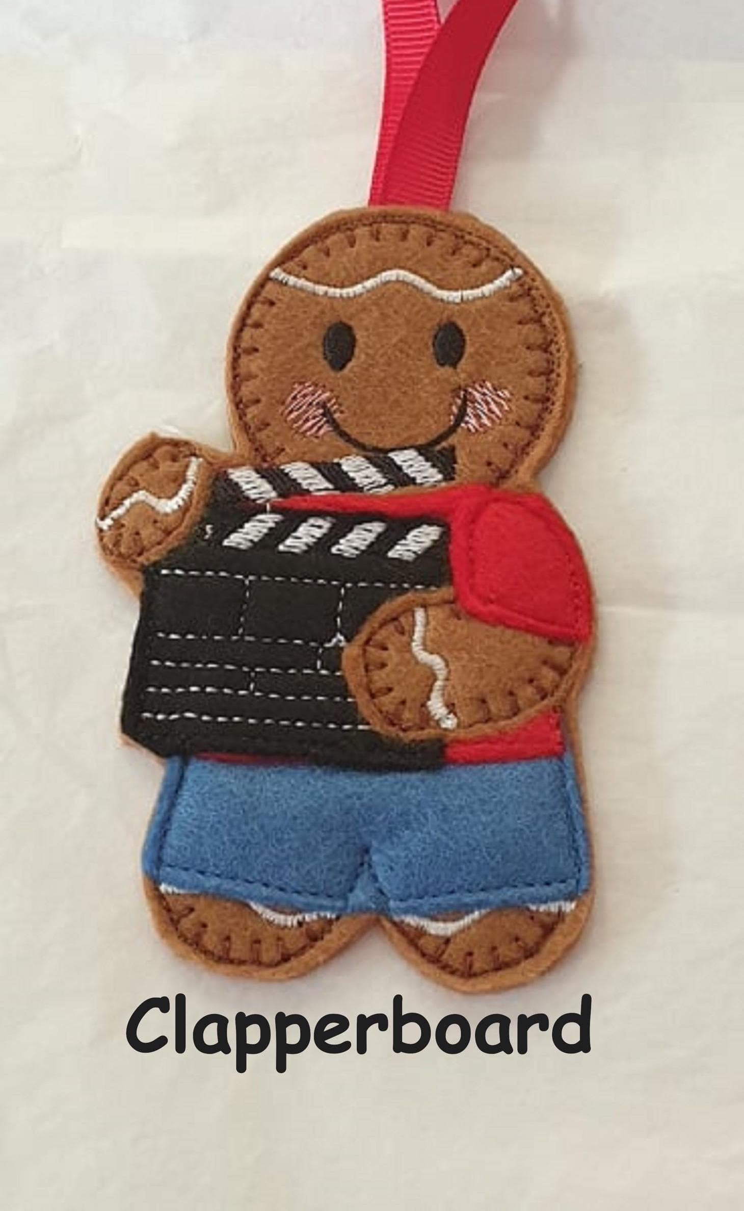 Adorno de galleta de jengibre con forma de claqueta, foto 3