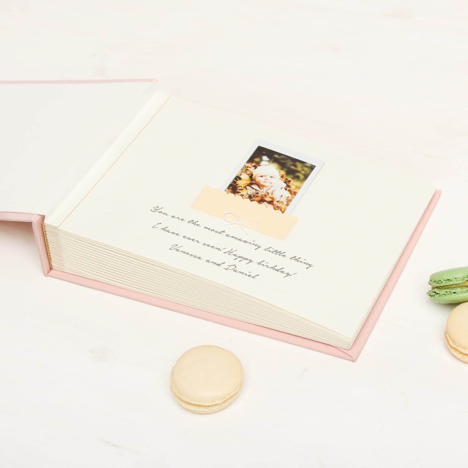 Álbum Instax para bebé, cosido a mano, de Liumy