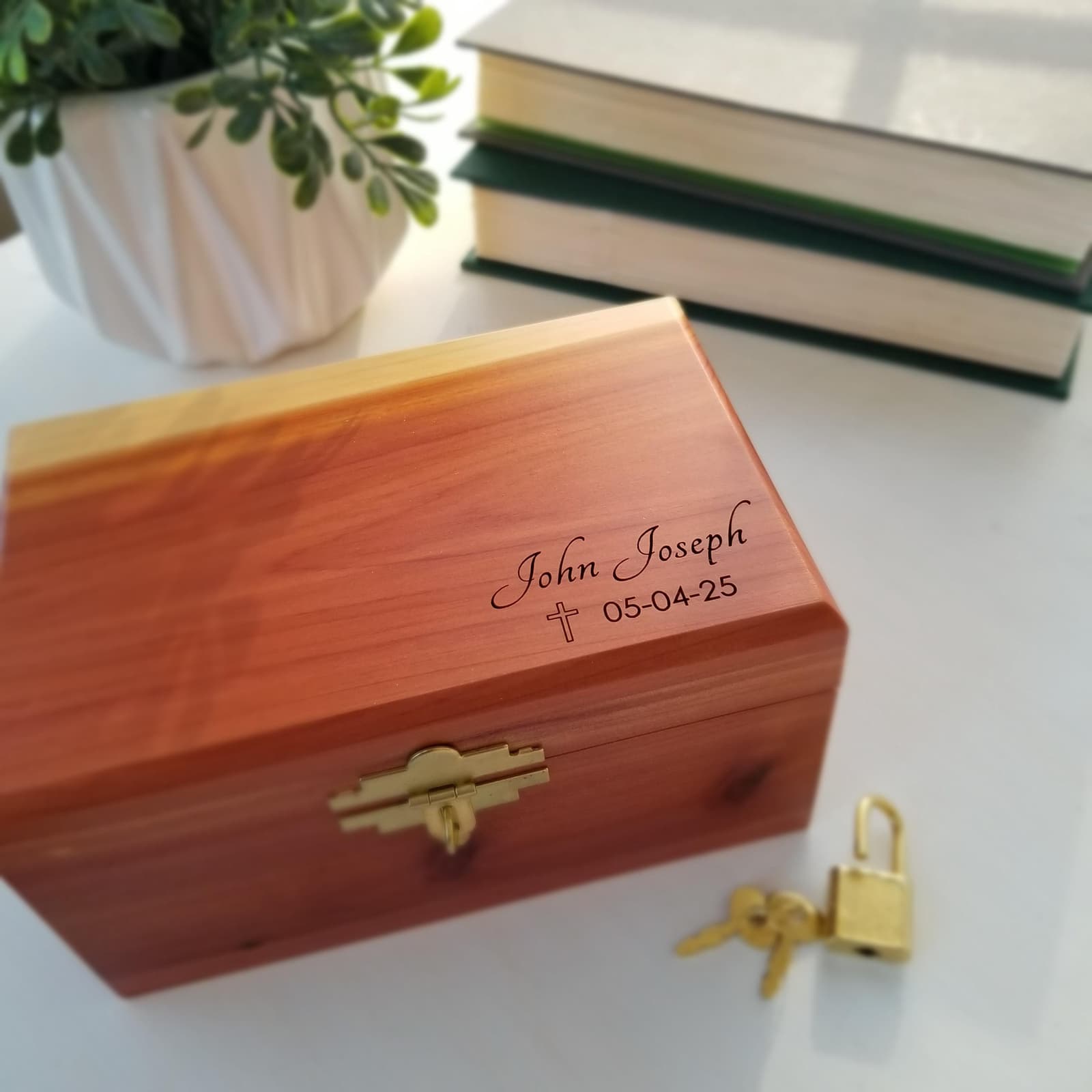 Caja de madera grabada para primera comunión, foto 4