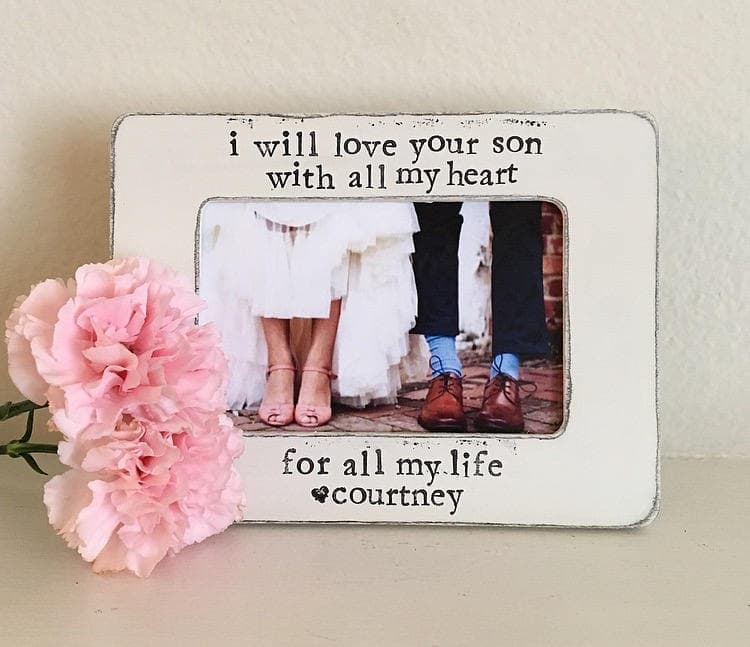 Marco de fotos personalizado para tu suegra con mensaje emotivo,