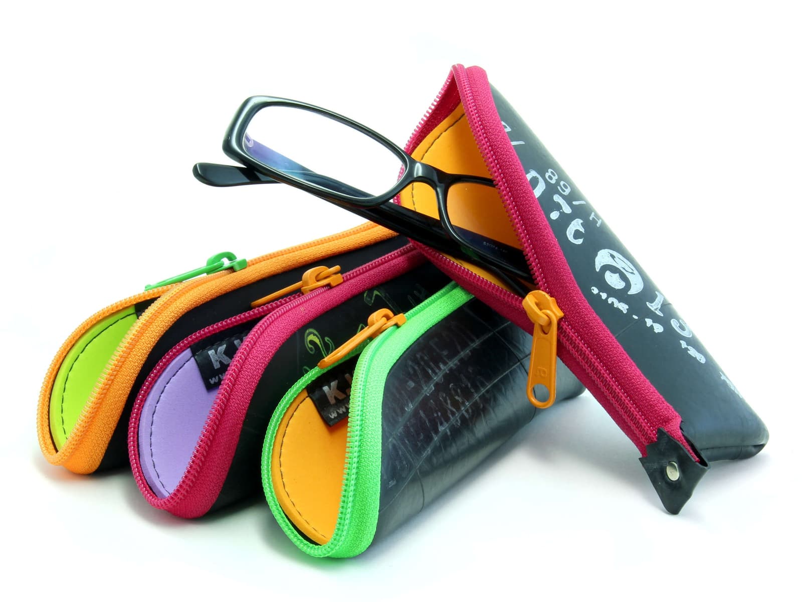 Funda de gafas reciclada de cámara de moto