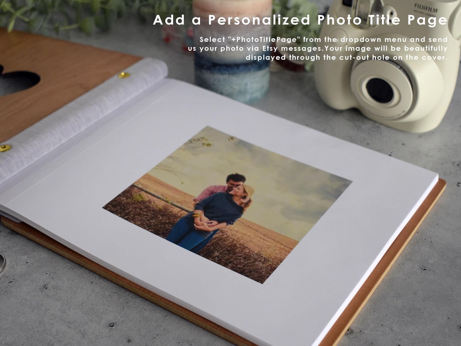 Álbum de recuerdos de madera personalizado, foto 4