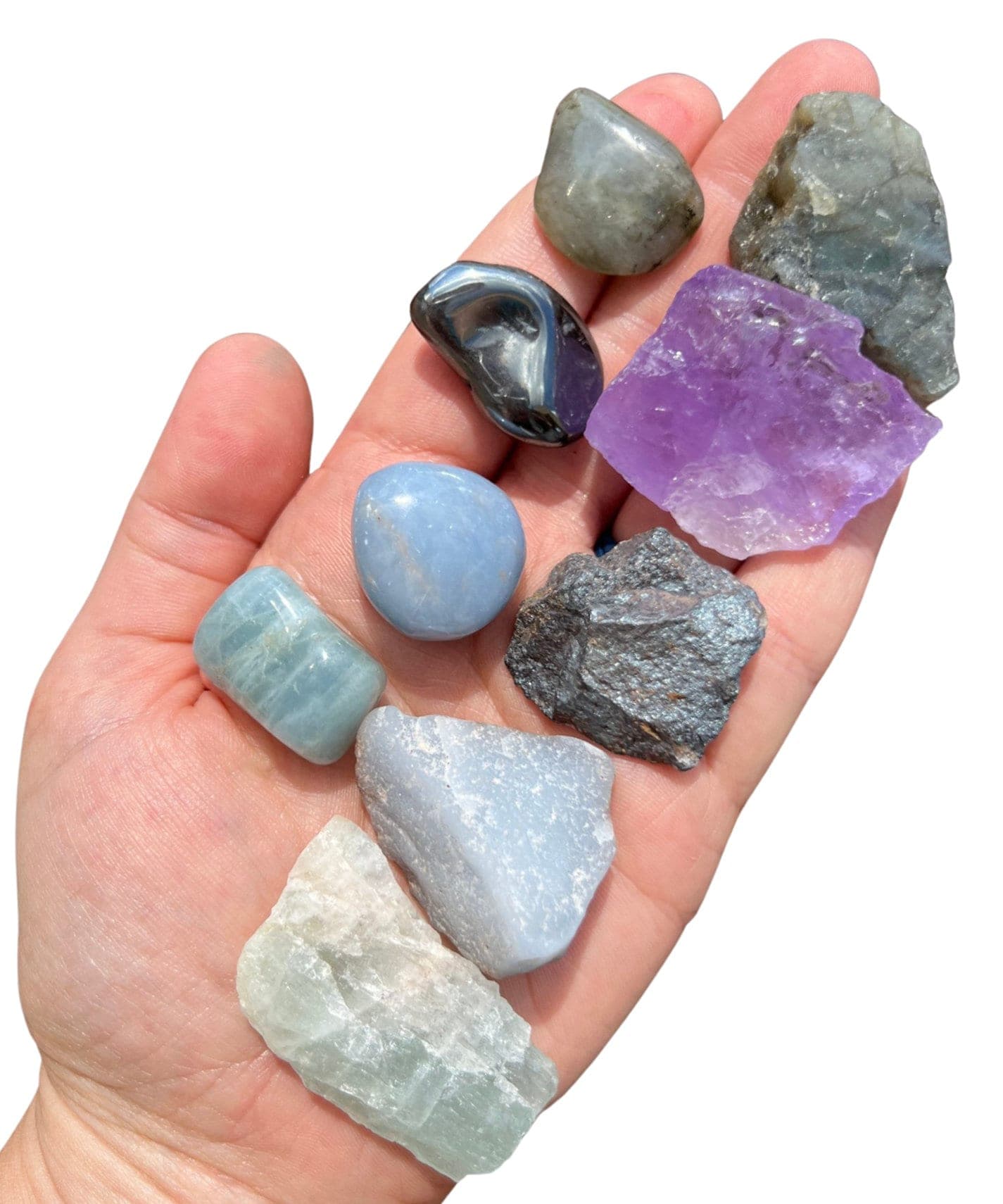 Kit de cristales para el signo acuario