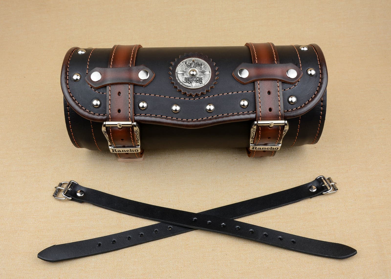 Bolsa de herramientas de cuero para moto