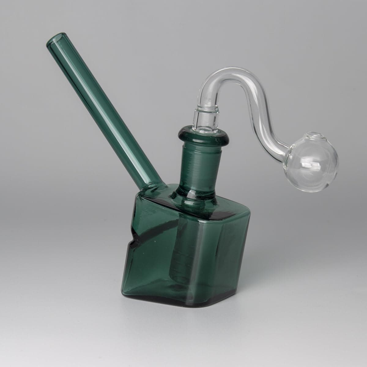 Pipa de agua de cristal transparente