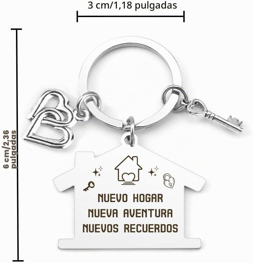Detalle del llavero de acero