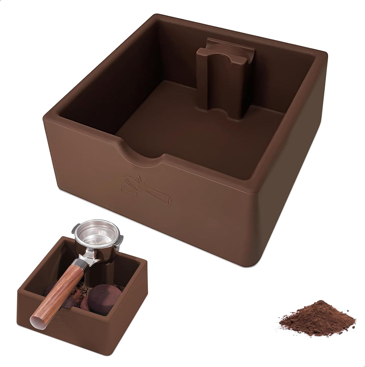 Knock box para posos de café espresso