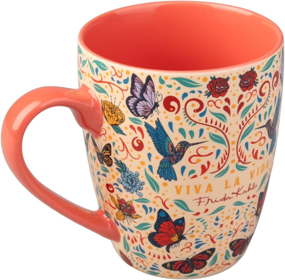 Taza de desayuno con diseño inspirado en Frida Kahlo