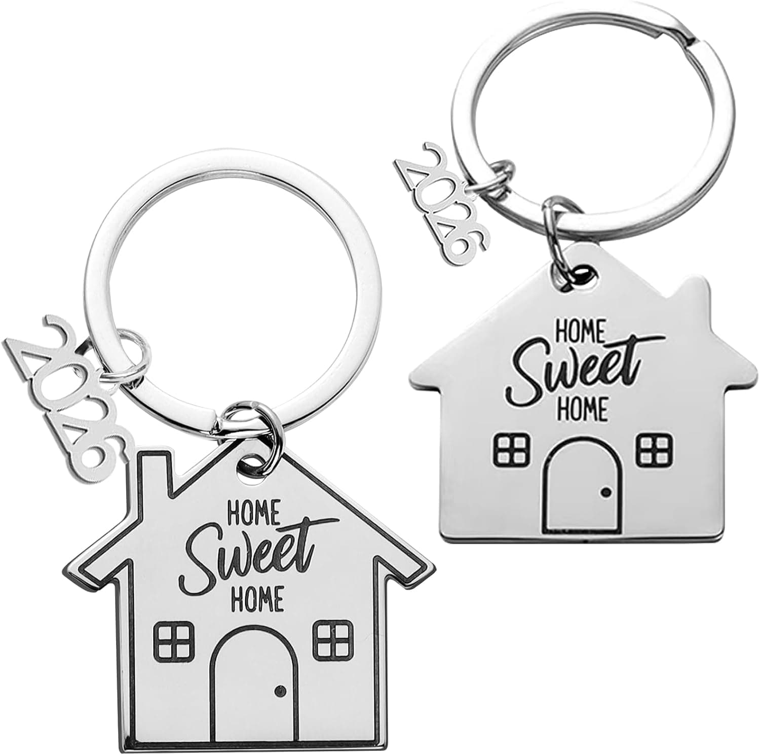 Set de dos llaveros de casa nueva a juego