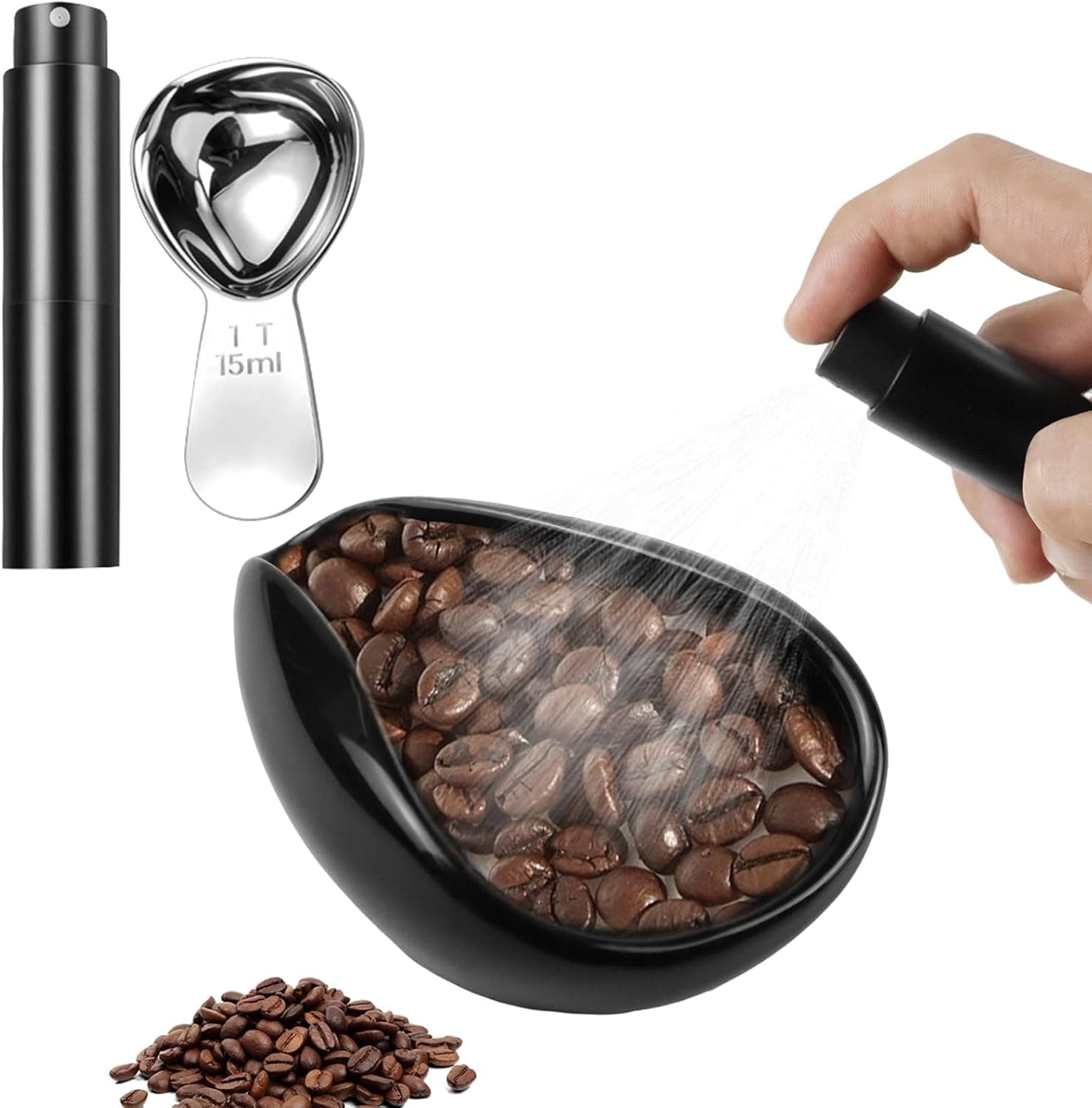 Set de taza dosificadora de café con cuchara medidora