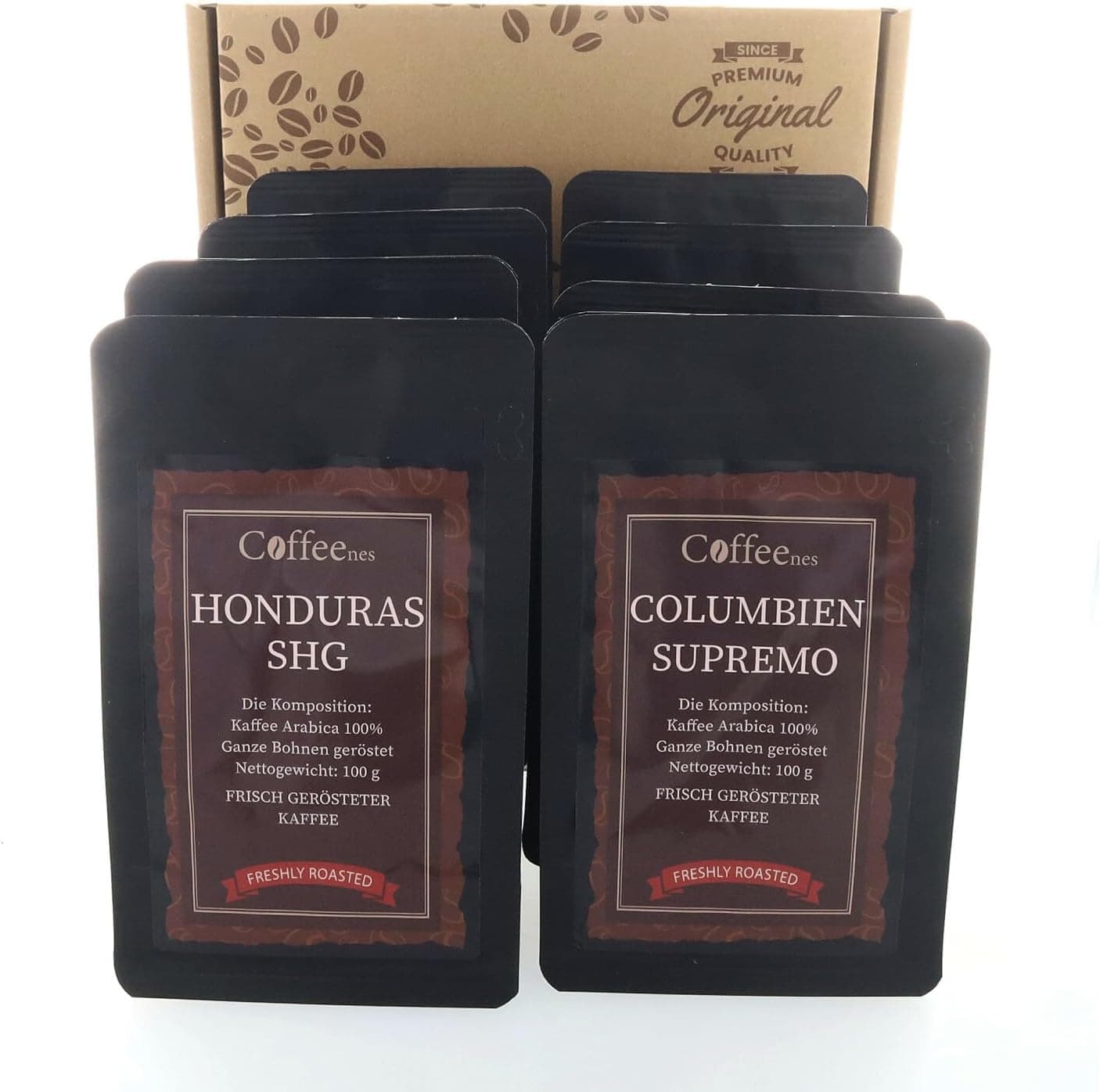 Set de degustación de café de seis países en envase de regalo