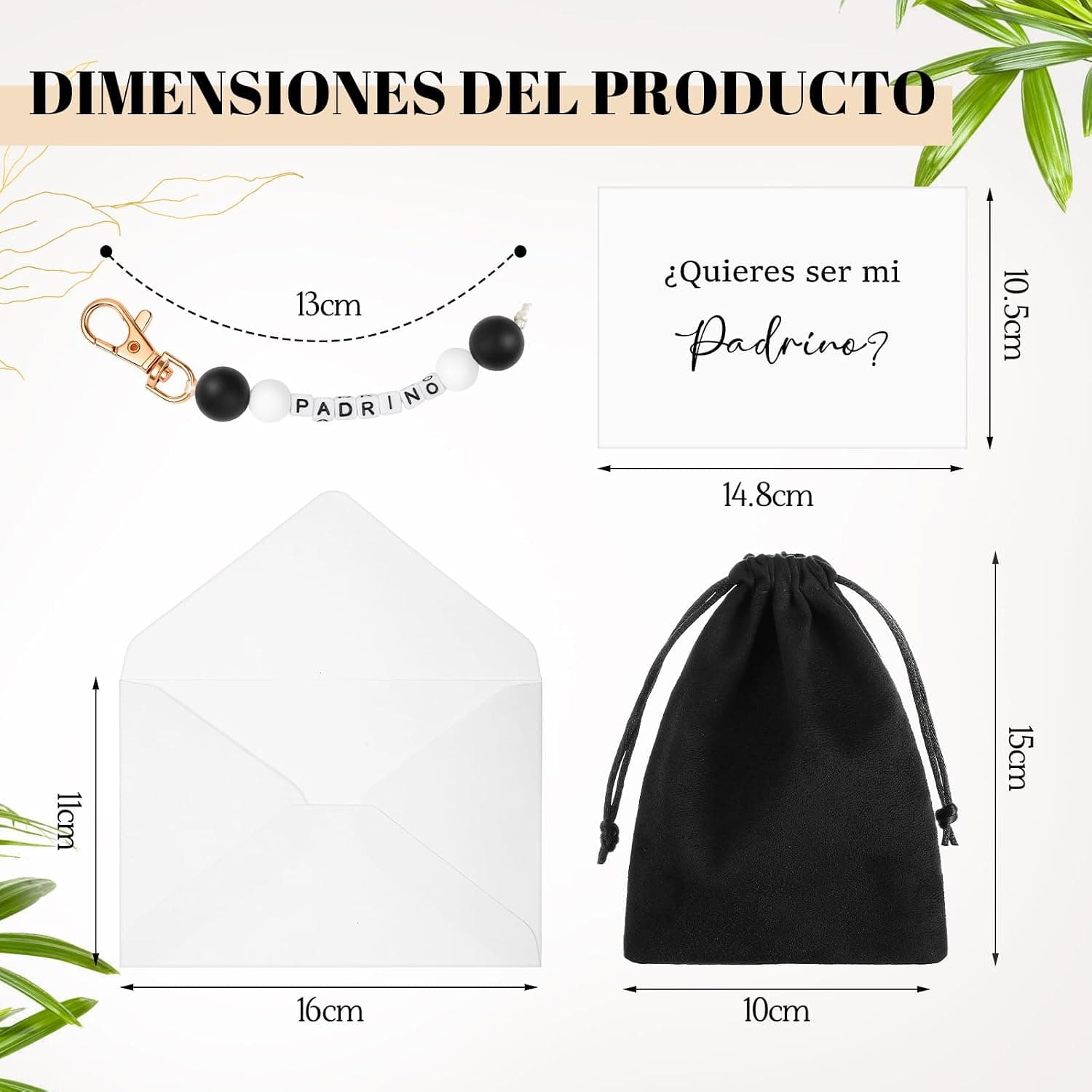 Detalle del llavero grabado con la pregunta