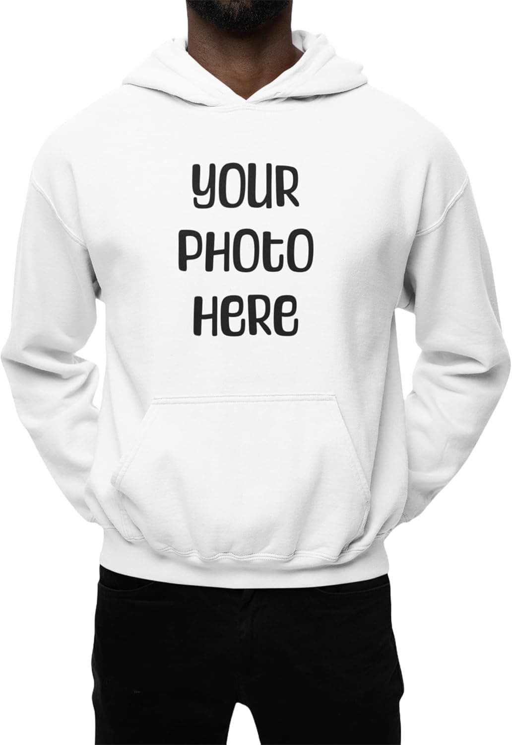 Sudadera con capucha personalizada con una foto impresa