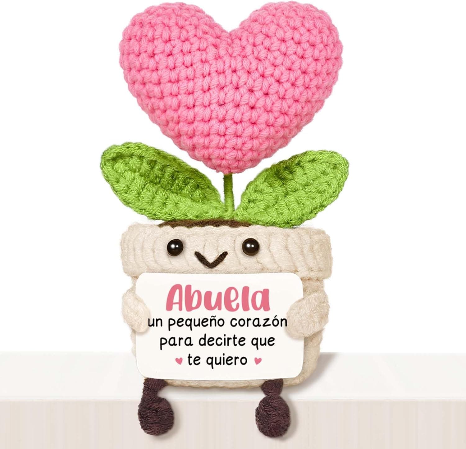 Corazón de ganchillo para regalo de abuela