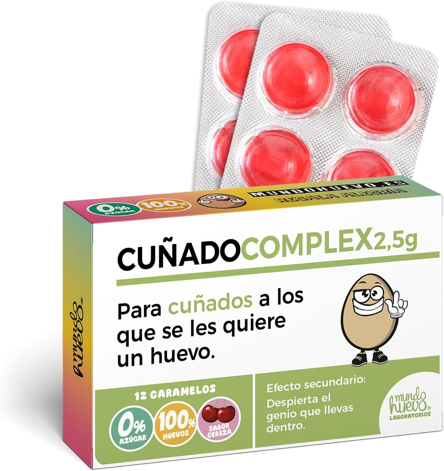 Caja de caramelos de broma CuñadoComplex sabor cereza
