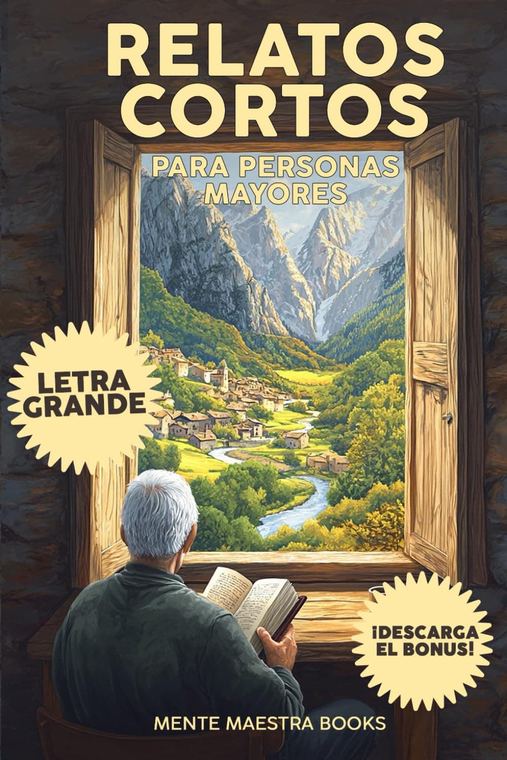 Cubierta del libro de relatos cortos para personas mayores