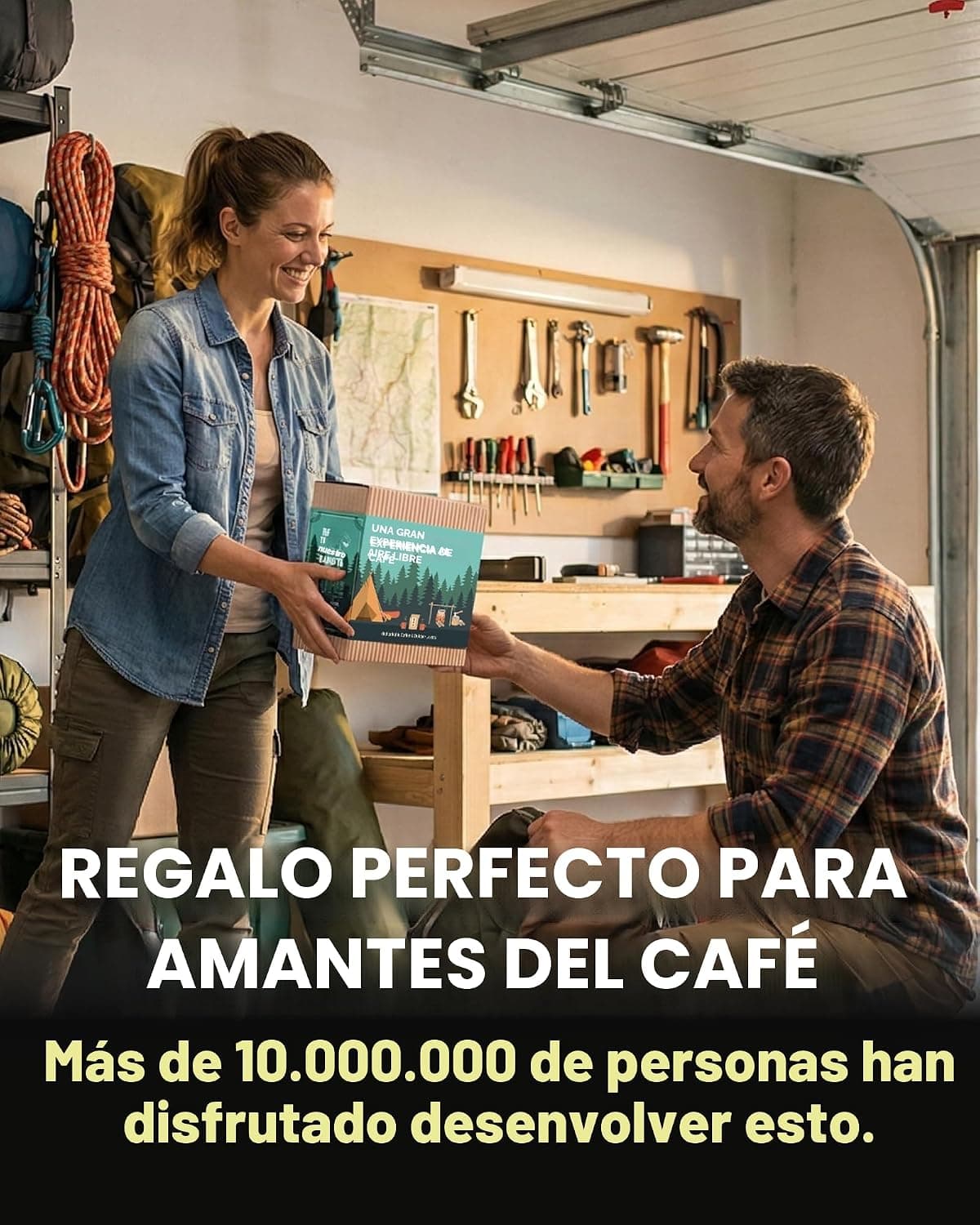 Detalle de las cafeteras ligeras incluidas en el set