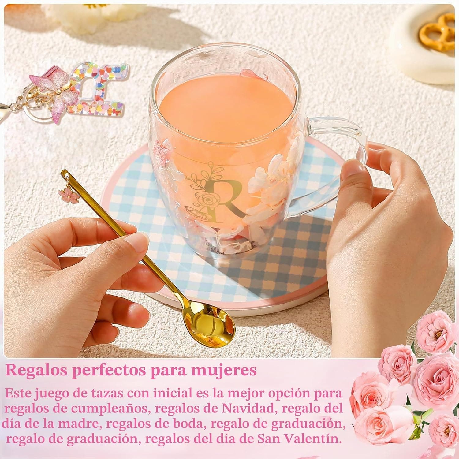 Set completo con llavero y cuchara en caja de regalo