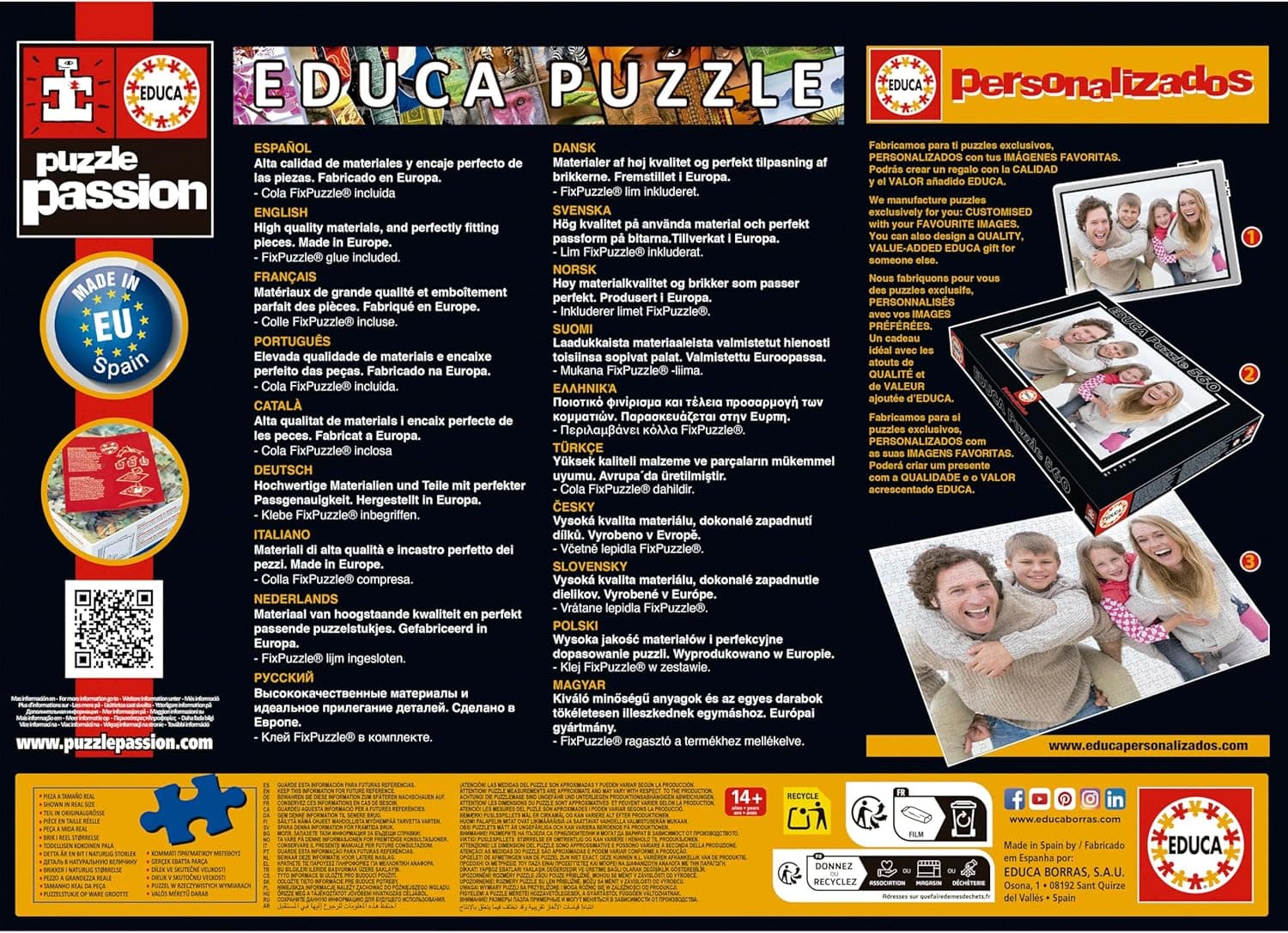 Puzzle de París montado con sus 1000 piezas