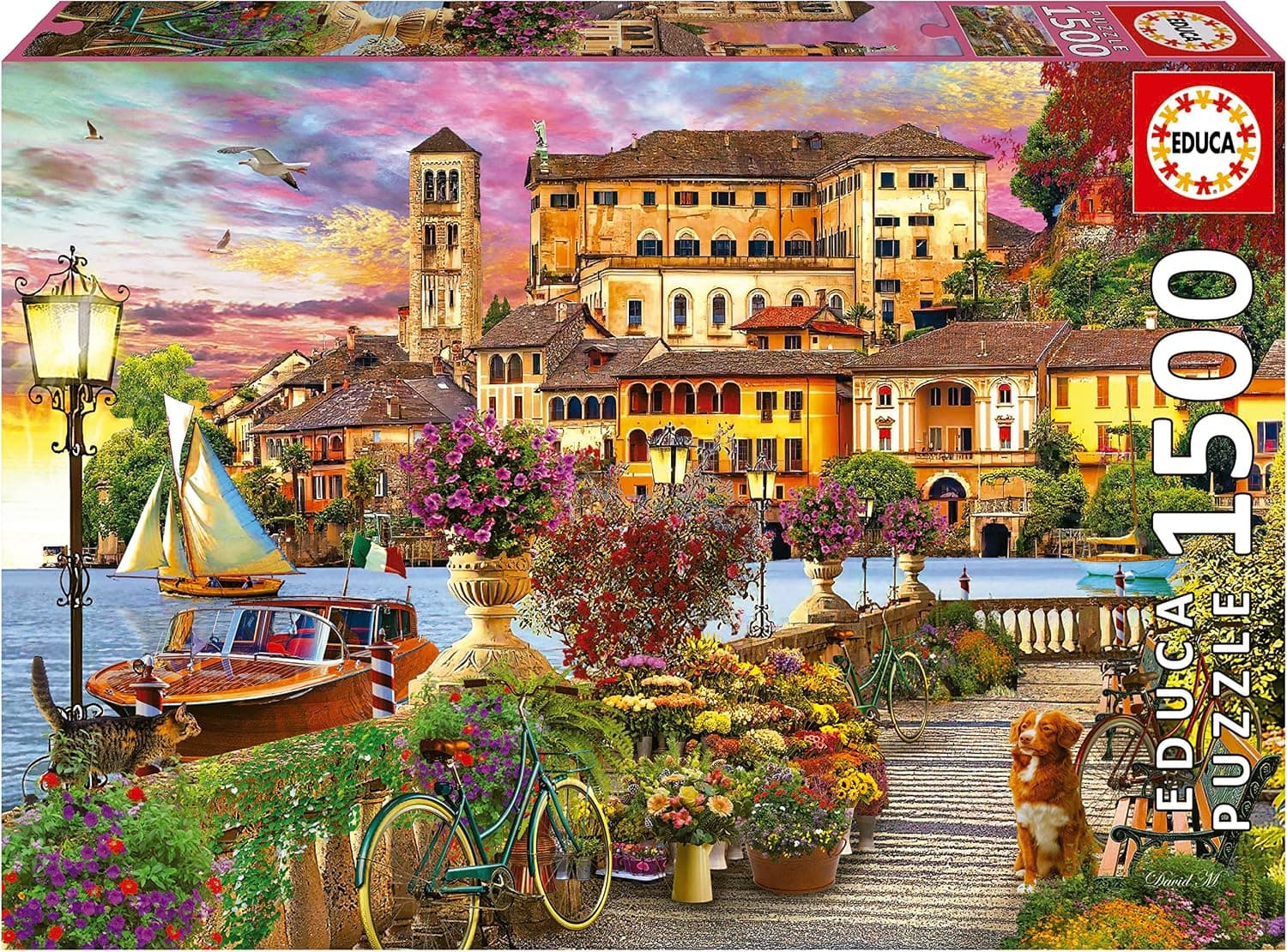 Caja del puzzle Educa de 1500 piezas del paseo italiano