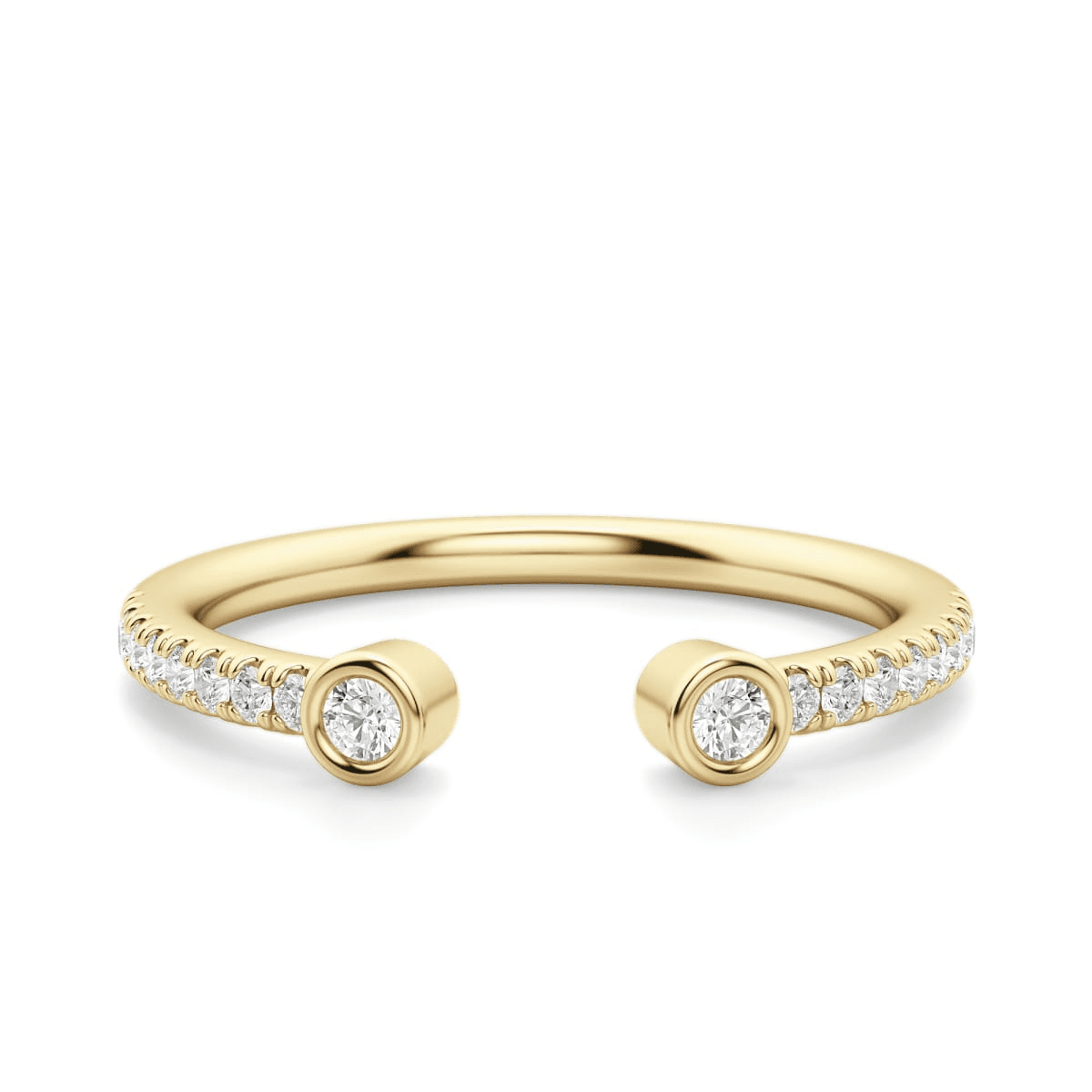Alianza Petite Acentuada Quest Diamante de Laboratorio Oro Amarillo 585 (14K)