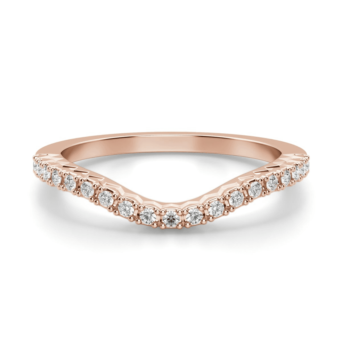Alianza de Boda Angelix Diamante de Laboratorio Oro Rosa 585 (14K)