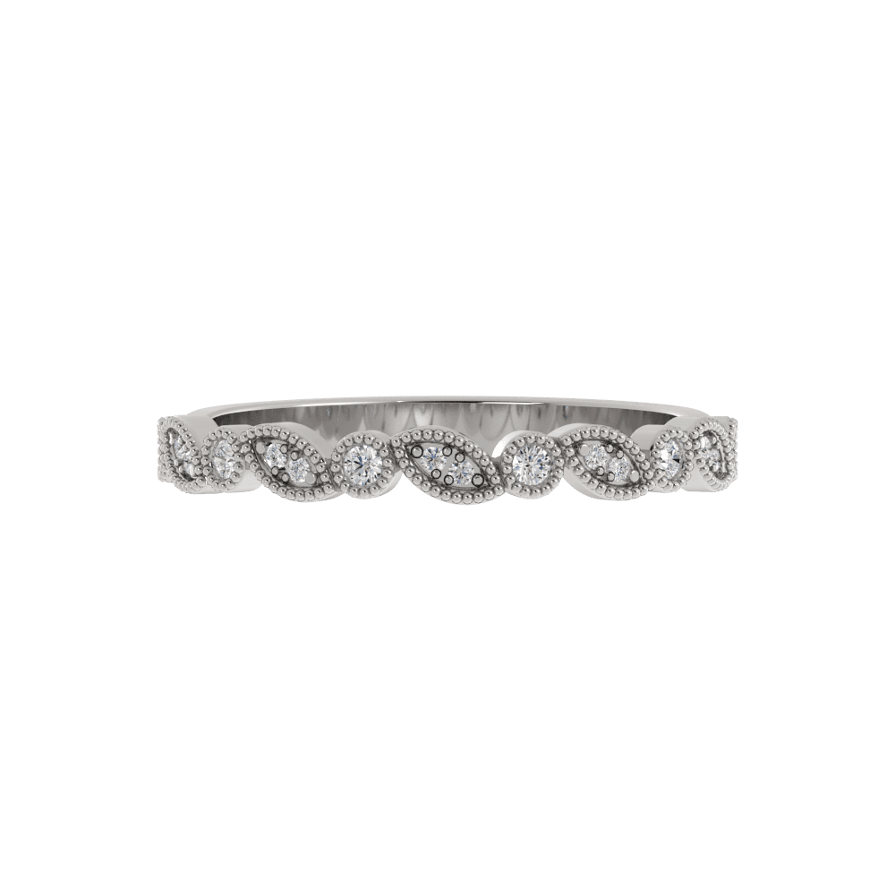 Alianza de Boda Love 2.13 MM con diamante de laboratorio Oro Blanco 417 (10K)