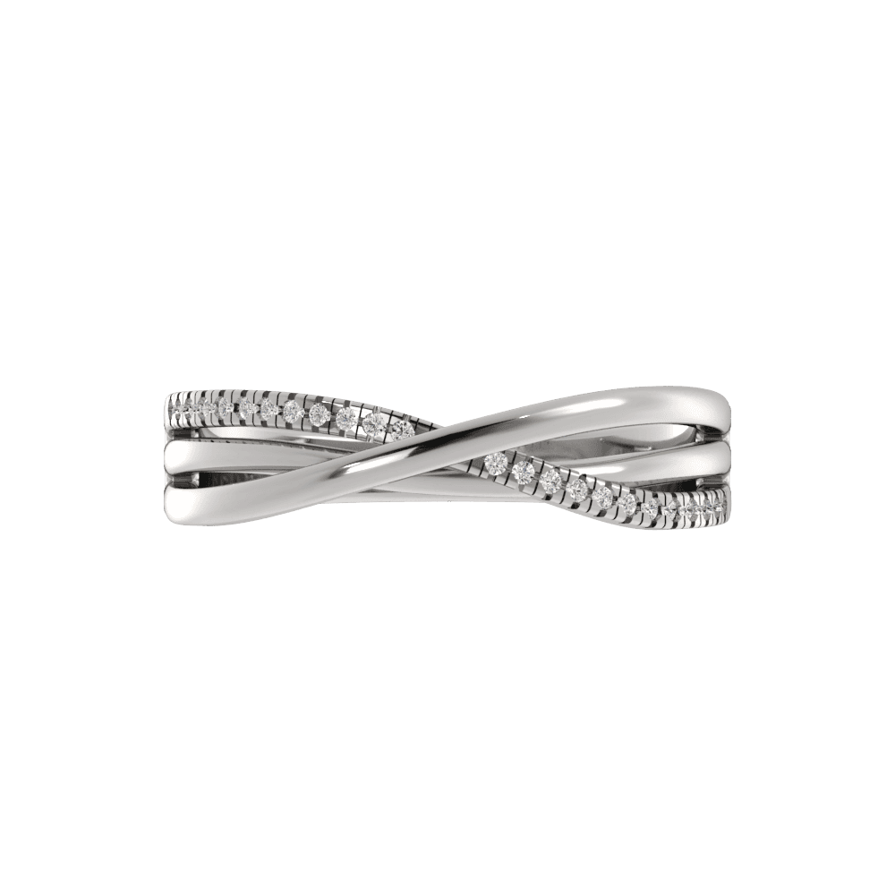 Alianza de Boda Classic 1.80 MM con diamante de laboratorio Oro Blanco 417 (10K)