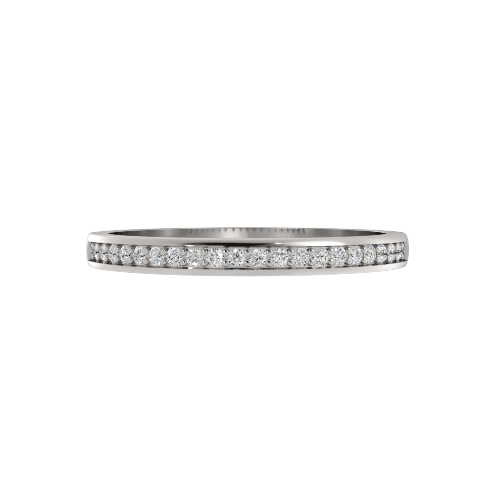 Alianza de Boda Wise con diamante de laboratorio Oro Blanco 417 (10K)