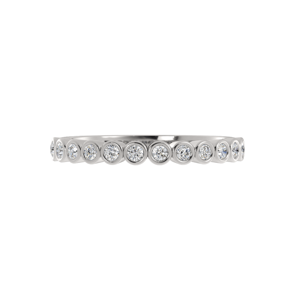 Alianza de Boda Devotion Devotion con diamante de laboratorio Oro Blanco 417 (10K)