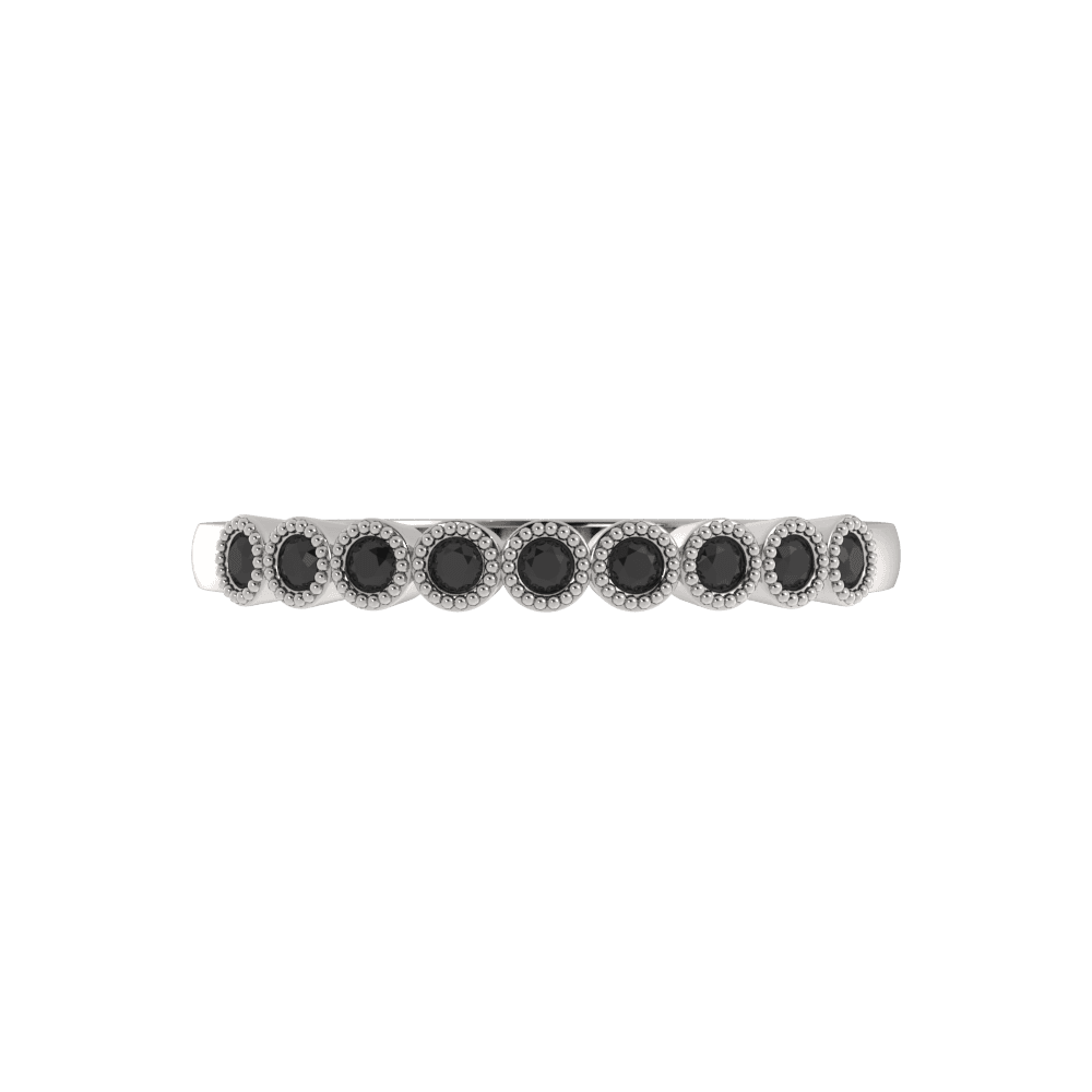 Alianza de Boda Miro Bezel 1.10 MM Diamante de Laboratorio Oro Blanco 417