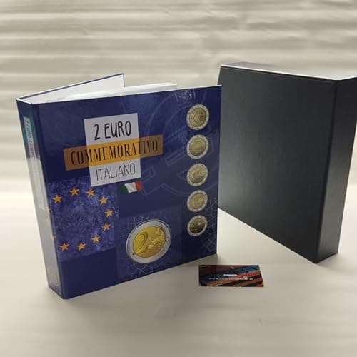 Álbum artesanal Coins&More para monedas de 2 euros italianas