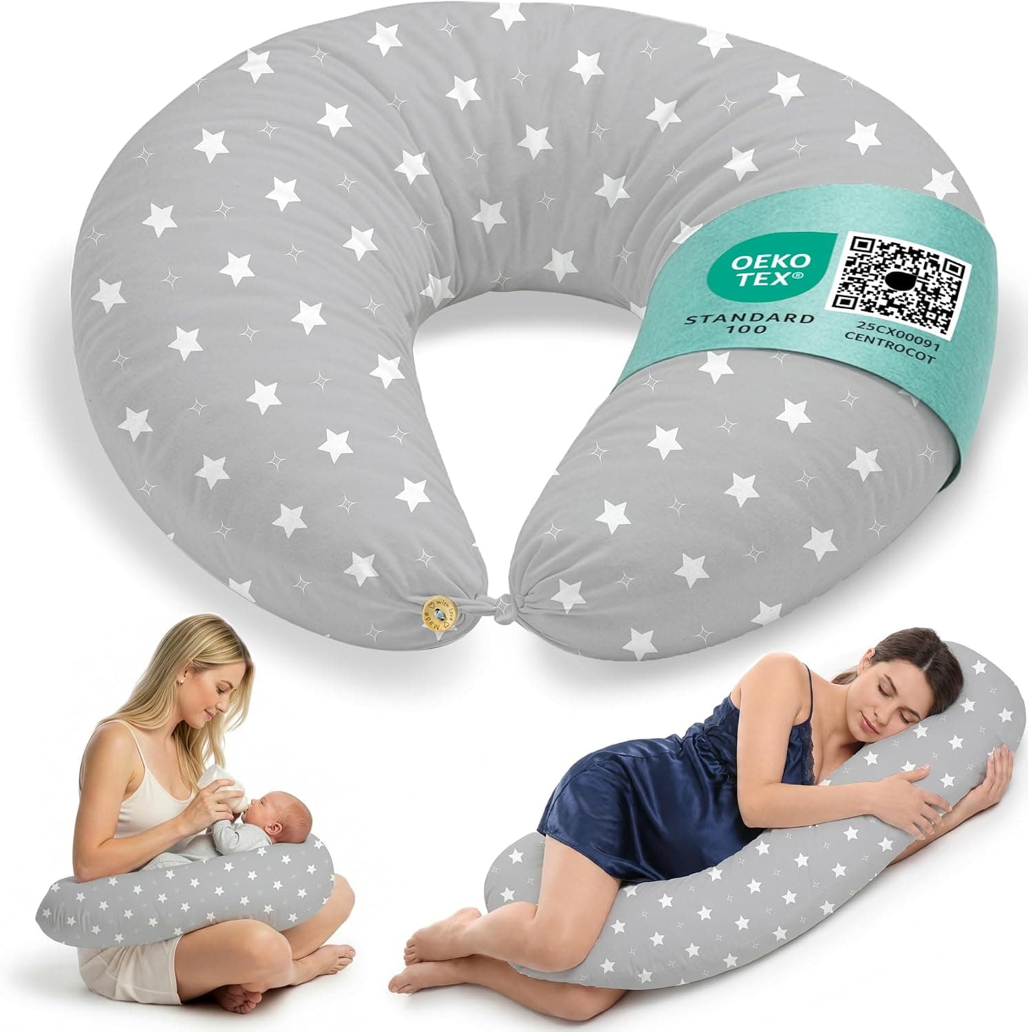 Almohada de embarazo de cuerpo entero en algodón