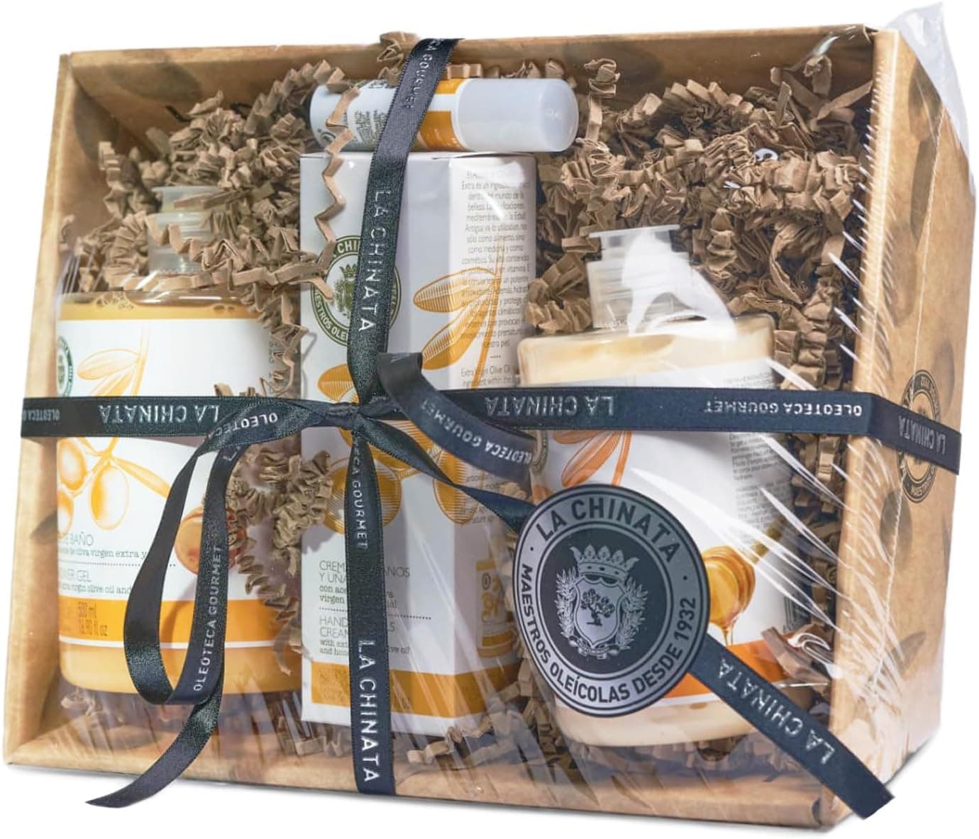Cesta cosmética La Chinata de miel y Aceite de Oliva Virgen Extra