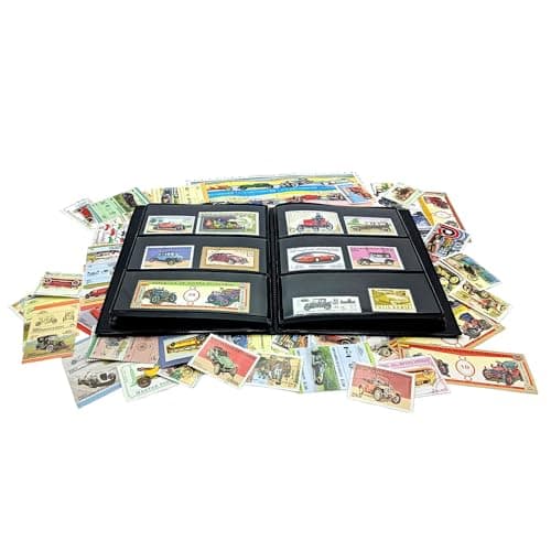 Colección de 100 sellos de coches con álbum