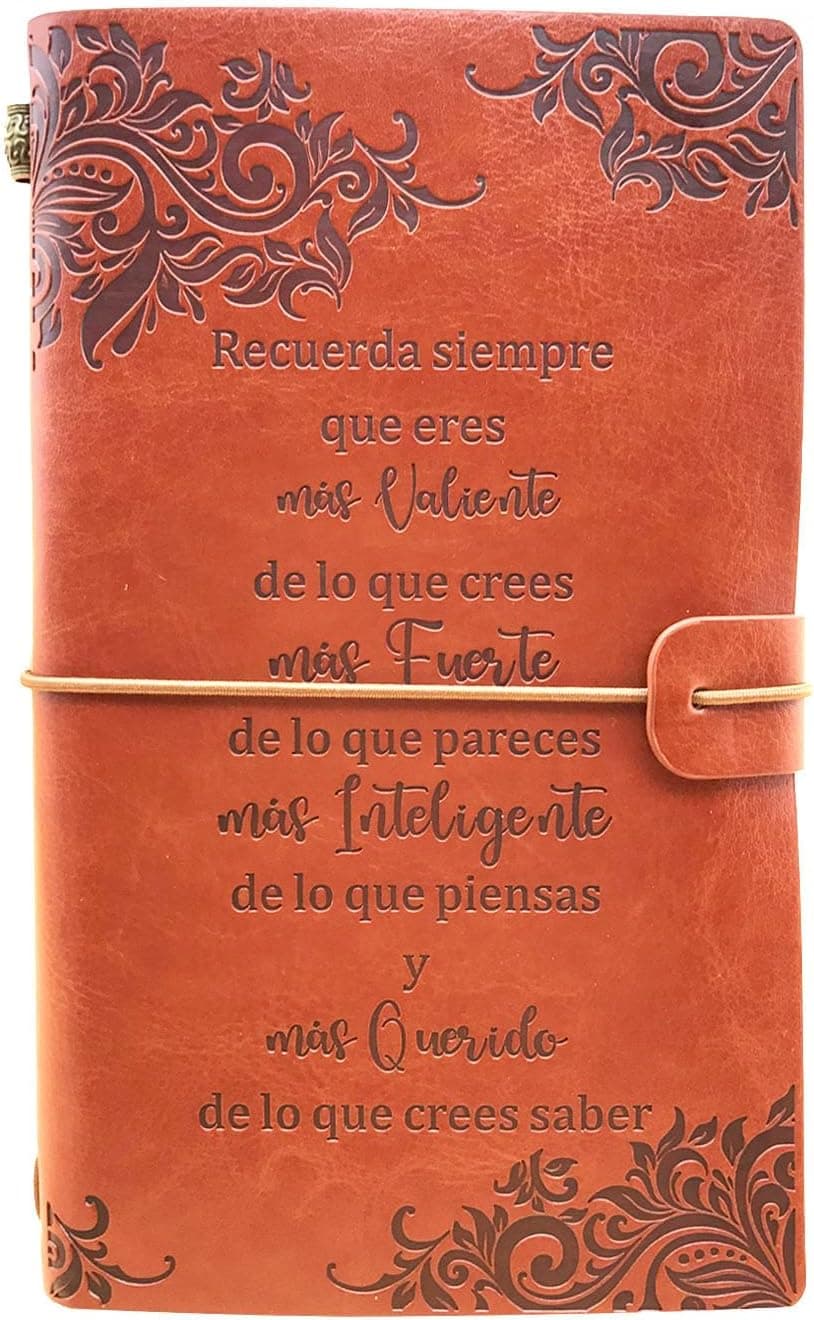 Cuaderno de tapa de cuero cerrado con cinta elástica