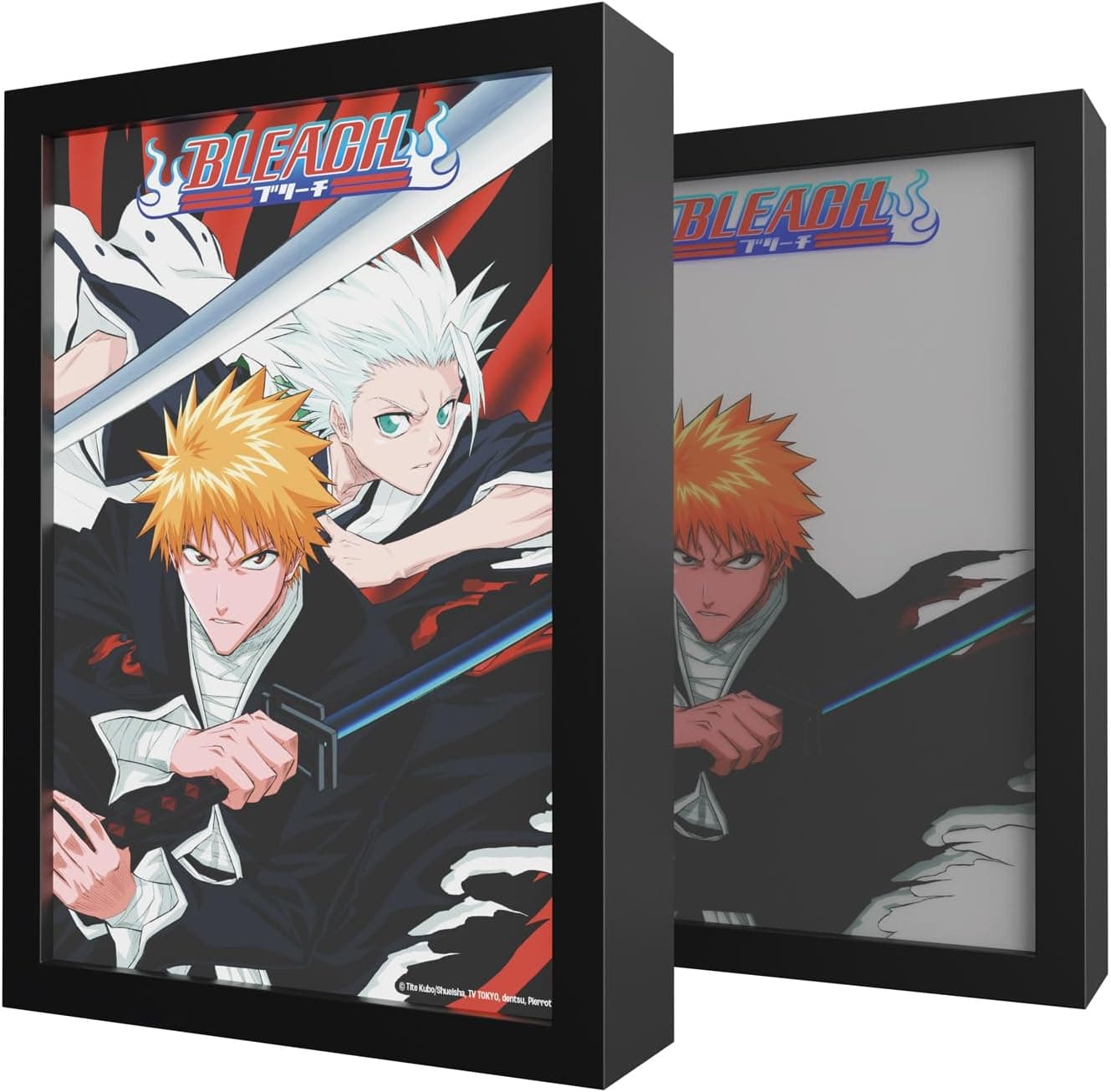 Cuadro enmarcado de Bleach con Ichigo iluminado por su luz LED