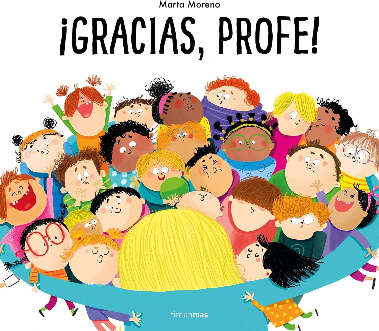 Portada del cuento «¡Gracias, profe!» con ilustraciones infantiles