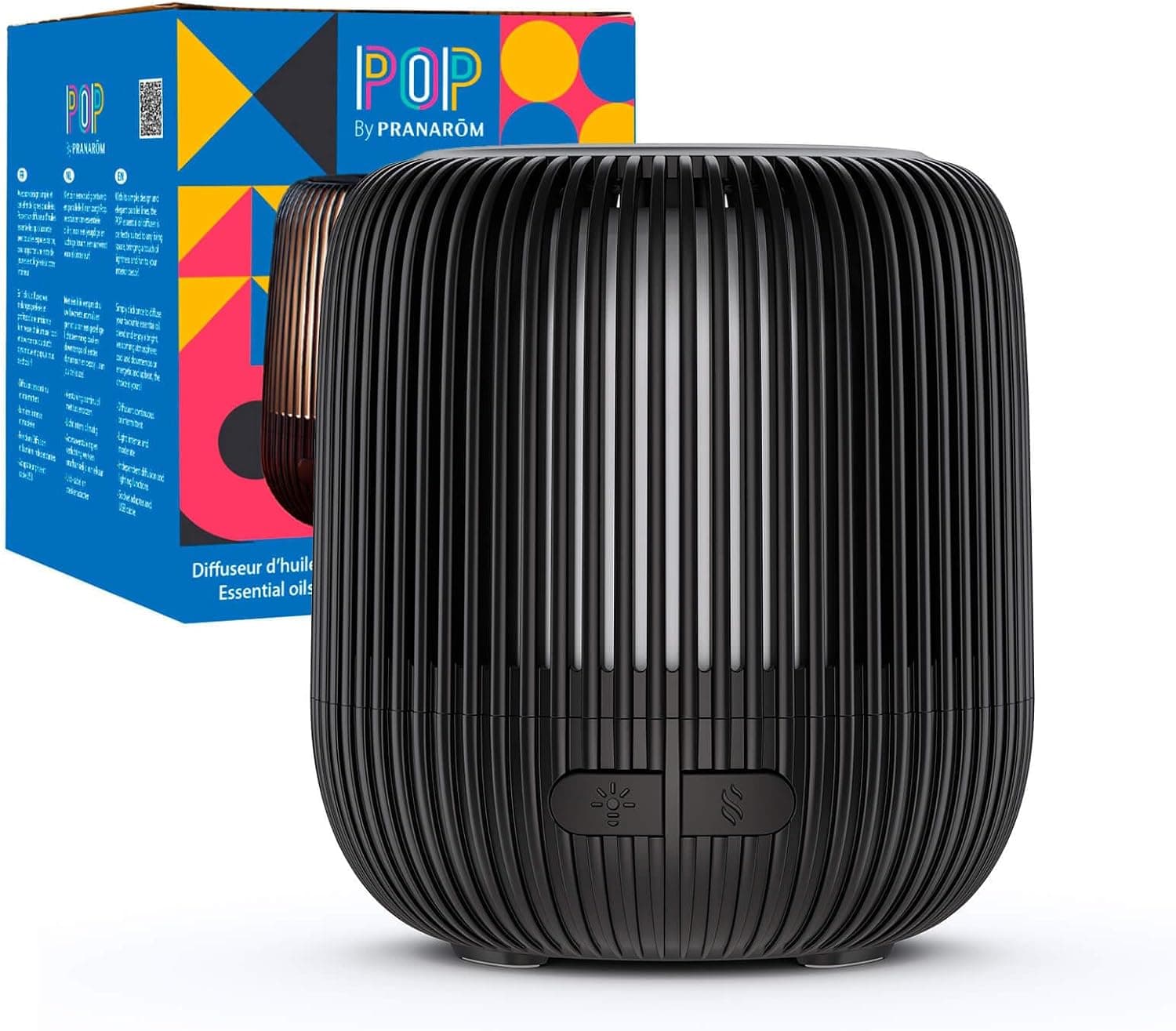 Difusor Pop de Pranarôm con su carcasa de líneas verticales