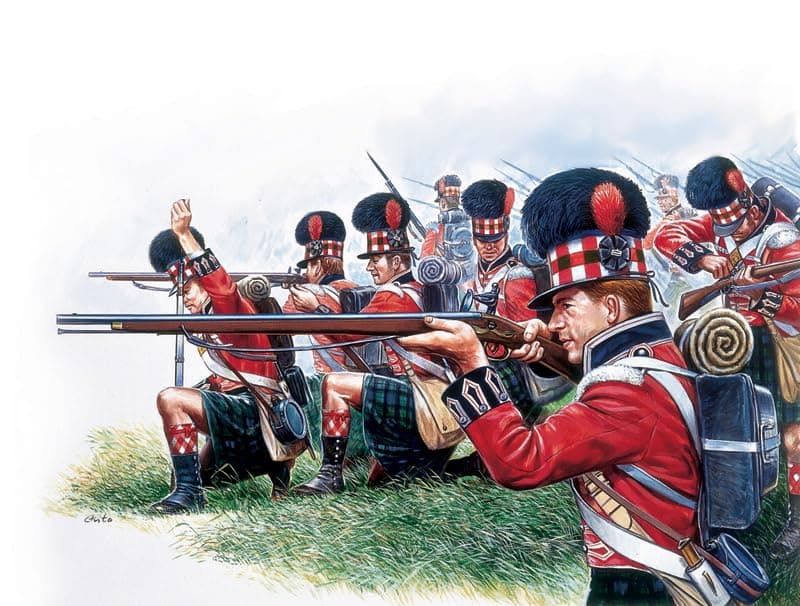 Set Italeri de infantería Highlander napoleónica