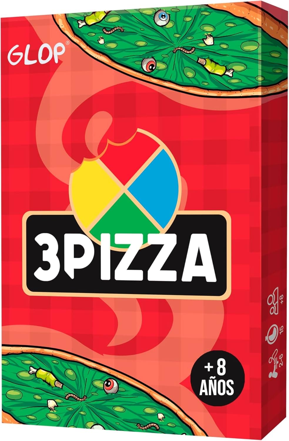 Glop 3Pizza, juego de cartas de Glop