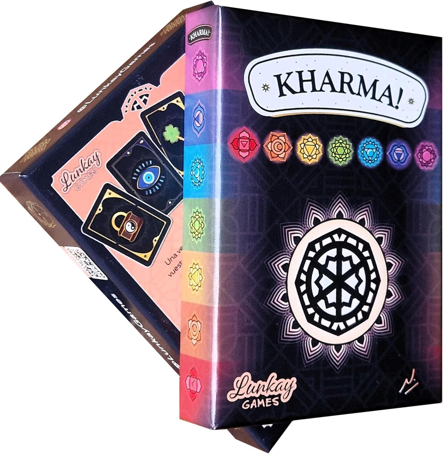 Caja del juego de cartas Kharma!