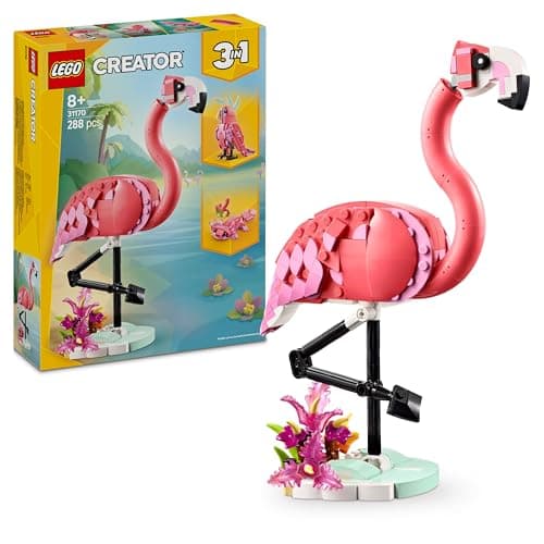 LEGO Creator 3 en 1 montado como flamenco rosa articulado
