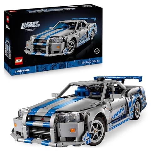 Réplica LEGO Technic del Nissan Skyline GT-R R34 de 2 Fast 2 Furious