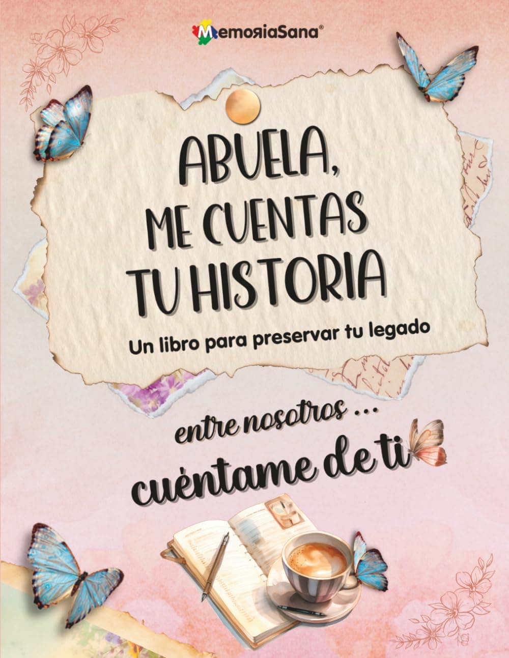 Portada del libro «Abuela, me cuentas tu historia» con el título en letras grandes