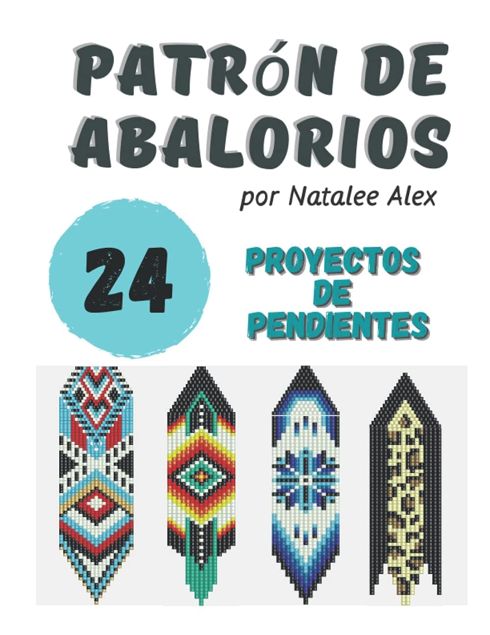 Libro con patrones de tejido de abalorios y cuentas de semilla