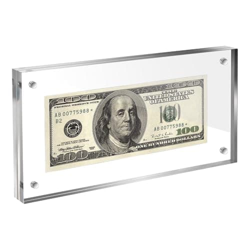 Marco de acrílico AHANDMAKER para billetes